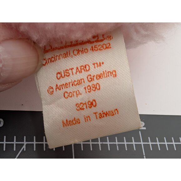 Kenner Strawberry Shortcake Pupcake Dog Custard Cat Plush 1980 Stuffed Animal - Picture 10 of 13